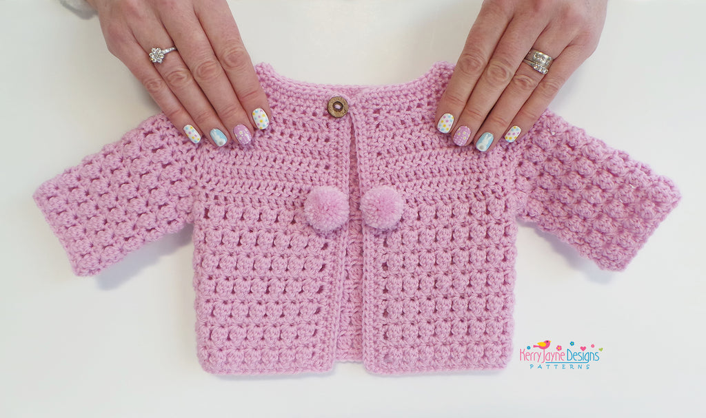 Crochet baby hotsell cardigan pattern uk