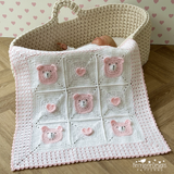 Bear Love Blanket Crochet Pattern USA