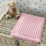 Pink baby blanket