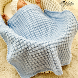 Blue baby blanket