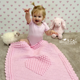 Bobble Heart Blanket Pattern