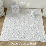 Star and bobble blanket pattern