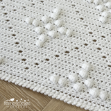 Filet stitch baby blanket