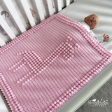 Pink Giraffe Blanket pattern