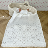 Baby blanket with hearts