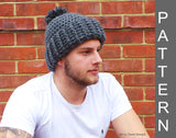 Unisex crochet hat pattern